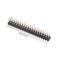 5 pièces détachables 0,1 "Bande 2x20 Broches Double en-tête mâle pour Raspberry Pi Zero GPIO