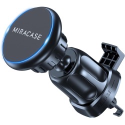 Miracase Support Téléphone Voiture, 2025 Clip D'aération en Métal Aimant, [6X] N52 NdFeB Magnetique Porte Telephone Compatible a