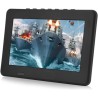 7 Pouces TV Portable, Mini TV LCD Numérique Analogique HD 1080P Lecteur de Télévision avec Batteries Rechargeables, pour Chambre