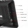 7 Pouces TV Portable, Mini TV LCD Numérique Analogique HD 1080P Lecteur de Télévision avec Batteries Rechargeables, pour Chambre