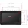 7 Pouces TV Portable, Mini TV LCD Numérique Analogique HD 1080P Lecteur de Télévision avec Batteries Rechargeables, pour Chambre
