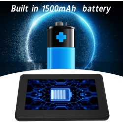 Téléviseur Portable 7 Pouces, Téléviseur Numérique LED 1080p pour Voiture, Téléviseur à Piles Rechargeables pour Regarder L'anal
