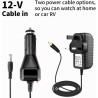 KCR 14 Pouces TV Portable/Lecteur DVD Combo avec écran LED Rotatif HD et Tuner TV DVB-T2 numérique/USB/HDMI/AV/Audio, Batterie i