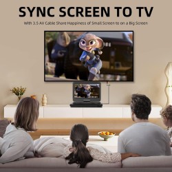 KCR 14 Pouces TV Portable/Lecteur DVD Combo avec écran LED Rotatif HD et Tuner TV DVB-T2 numérique/USB/HDMI/AV/Audio, Batterie i