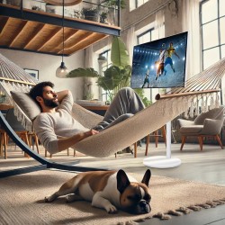 Écran nomade tactile connecté Full HD 32" avec support mobile et batterie [auvisio]