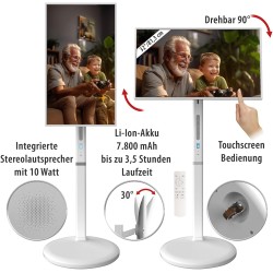Écran nomade tactile connecté Full HD 32" avec support mobile et batterie [auvisio]