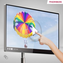 Thomson go plus 32 pouces (81 cm), android portable 4k uhd – écran tactile, wi-fi 6, bleutooth 5.1, commande vocale, hotspot, ba