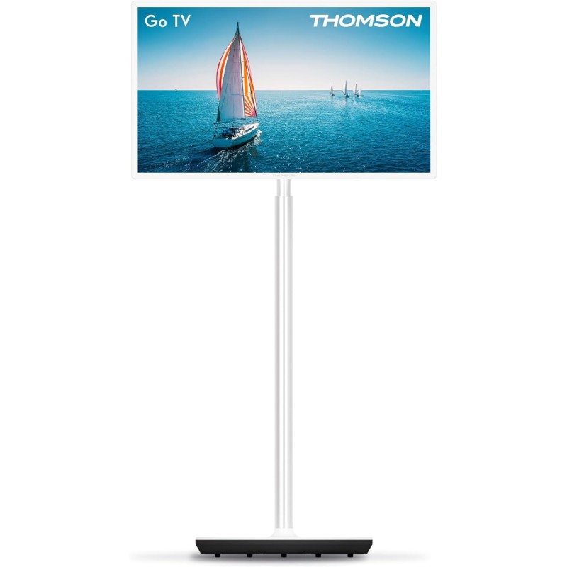 Thomson go tv 32 pouces (81 cm), téléviseur android portable – hd ready (1366x768), commande vocale, netflix, disney,google,bleu