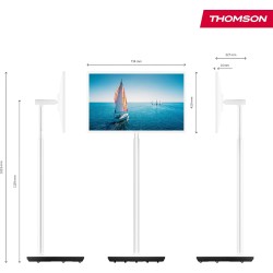 Thomson go tv 32 pouces (81 cm), téléviseur android portable – hd ready (1366x768), commande vocale, netflix, disney,google,bleu