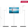 Thomson go tv 32 pouces (81 cm), téléviseur android portable – hd ready (1366x768), commande vocale, netflix, disney,google,bleu
