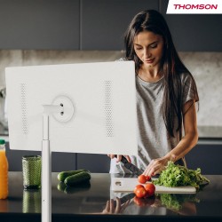 Thomson go tv 32 pouces (81 cm), téléviseur android portable – hd ready (1366x768), commande vocale, netflix, disney,google,bleu