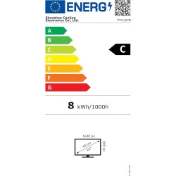 Desobry Télévision Portable 15,6 Pouces HD 1080P - TV Camping avec Batterie 3000mAh, Tuner DVB-T2, HDMI/USB/AV - pour Caravane, 