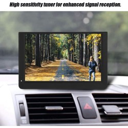 12 Pouces TV Portable,1080P 16: 9LED Mini-télévision Portable Lecteur de télévision numérique avec Chargeur de Voiture 12V pour 