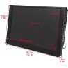 12 Pouces TV Portable,1080P 16: 9LED Mini-télévision Portable Lecteur de télévision numérique avec Chargeur de Voiture 12V pour 