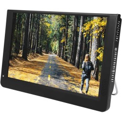 12 Pouces TV Portable,1080P 16: 9LED Mini-télévision Portable Lecteur de télévision numérique avec Chargeur de Voiture 12V pour 