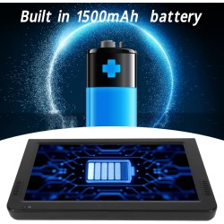 Téléviseur Portable 10 Pouces 16:9 TFT LED 1080P Mini Téléviseur Portable Rechargeable avec Réception Forte, Support Pliable, Té