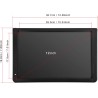12 Pouces Téléviseur Numérique, Téléviseur Enregistreur Portable avec Support PortUSB, Fente pour Carte SD/MMC Batterie Interne 