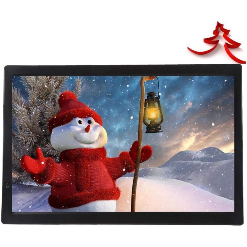 ASHATA Téléviseur Numérique pour Voiture LCD 14 Pouces,Mini-téléviseur Numérique HD 1080P avec 2 Haut-parleurs Stéréo,Téléviseur