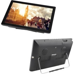 ASHATA Téléviseur Numérique pour Voiture LCD 14 Pouces,Mini-téléviseur Numérique HD 1080P avec 2 Haut-parleurs Stéréo,Téléviseur
