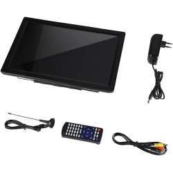 Portable Numérique 14 Pouces LED TV Rechargeable - Écran LCD, Enregistreur HD 1080P, Analogique/Numérique Avec Ports USB, HDMI, 