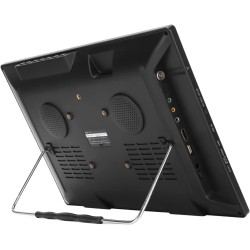 Mini Téléviseur Portable de 16 Pouces, Téléviseur de Voiture Ultra-mince HD 1080P TV Numérique pour les Voyages en Voiture des E