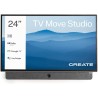 Create / tv move studio/téléviseur smart tv 24' portable/avec batterie jusqu'à 3h, écran antireflet, contrôle vocal, haute défin