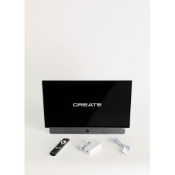 Create / tv move studio/téléviseur smart tv 24' portable/avec batterie jusqu'à 3h, écran antireflet, contrôle vocal, haute défin