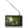 Téléviseur Portable 5 Pouces, 1080P ISDB T Pocket TV Numérique Compact TV, avec Batterie Rechargeable 1500 MAh, Prise en Charge 