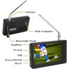 Téléviseur Portable 5 Pouces, 1080P ISDB T Pocket TV Numérique Compact TV, avec Batterie Rechargeable 1500 MAh, Prise en Charge 