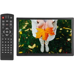 16" Téléviseur Numérique, Téléviseur Enregistreur Portable, 1280x800 16: 9 LED Télé, Soutien HDMI/USB/AV, 1800mah Batteries Rech