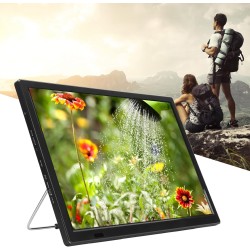 16" Téléviseur Numérique, Téléviseur Enregistreur Portable, 1280x800 16: 9 LED Télé, Soutien HDMI/USB/AV, 1800mah Batteries Rech