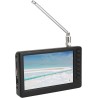 Annadue TV Portable 5 Pouces, Moniteur LCD TV Numérique de Poche Rechargeable avec Tuner, Prise en de la Carte USB/TF, Mini Télé