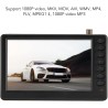 Annadue TV Portable 5 Pouces, Moniteur LCD TV Numérique de Poche Rechargeable avec Tuner, Prise en de la Carte USB/TF, Mini Télé