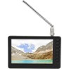 GOWENIC Téléviseur Portable 5 Pouces avec Support, Mini Télévision Numérique Rechargeable 1080p, Conforme ISDB T, pour la Pêche,