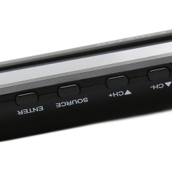 TV Portable 7 Pouces, écran LED TFT TV Numérique pour Voiture, Caravane, Camping, Lecteur Vidéo à Piles Rechargeables avec Téléc
