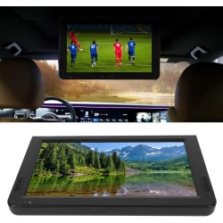 TV Numérique Portable 10 Pouces, écran TFT LED HD, pour Voiture, Caravane, Camping, Extérieur ou Cuisine, Batterie Intégrée, Pre
