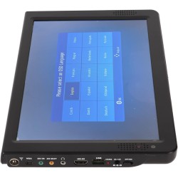 TV Portable 12 Pouces, Télévision Numérique ATSC Rechargeable 1080P TFT LED écran HDMI Lecteur Vidéo, Prise en HDMI, AV, USB, En
