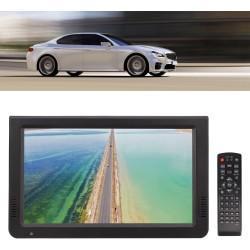 Téléviseur Portable 10 Pouces, Télévision Numérique à Batterie Rechargeable 1080p avec 2 Haut-parleurs, Port USB, Entrée AV, Pet