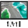 TV Numérique Portable 16 Pouces ATSC, Lecteur Vidéo HDMI avec Support, Kit de Télévision Numérique Haute Sensibilité, Vidéo 1080