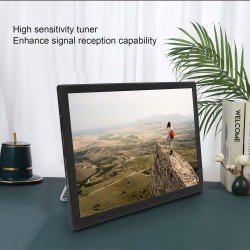 TV Numérique Portable 16 Pouces ATSC, Lecteur Vidéo HDMI avec Support, Kit de Télévision Numérique Haute Sensibilité, Vidéo 1080