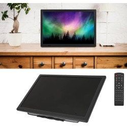 TV Numérique Portable 16 Pouces ATSC, Lecteur Vidéo HDMI avec Support, Kit de Télévision Numérique Haute Sensibilité, Vidéo 1080
