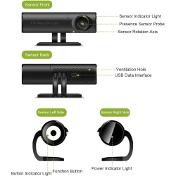 Capteur de Rappel de Distance TV pour Enfants avec Capteur de Présence Humaine Protéger la Vision Prévenir la Myopie Rappel de D