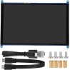 ASHATA pour L'écran D'affichage, 10 Pouces 1024 X 600 IPS HD HDMI Commutateur de Rétroéclairage D'écran avec Fonction Tactile, p