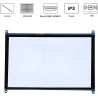 ASHATA pour L'écran D'affichage, 10 Pouces 1024 X 600 IPS HD HDMI Commutateur de Rétroéclairage D'écran avec Fonction Tactile, p