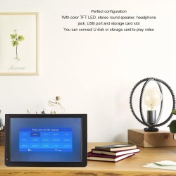 Téléviseur Portable 12 Pouces, Téléviseur Numérique LED 1080p DVBT/T2 avec Port USB et Emplacement pour Carte de Stockage, TV LE