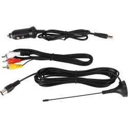 Téléviseur Portable 12 Pouces, Téléviseur Numérique LED 1080p DVBT/T2 avec Port USB et Emplacement pour Carte de Stockage, TV LE