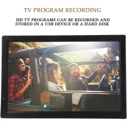 Téléviseur numérique de Voiture, 1080P HD ATV/UHF/VHF Tuner Haute sensibilité Portable Enregistrement de Programme TV Téléviseur
