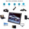 Téléviseur numérique de Voiture, 1080P HD ATV/UHF/VHF Tuner Haute sensibilité Portable Enregistrement de Programme TV Téléviseur
