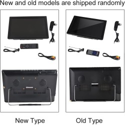 Téléviseur numérique de Voiture, 1080P HD ATV/UHF/VHF Tuner Haute sensibilité Portable Enregistrement de Programme TV Téléviseur