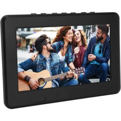 Cuifati TV Portable, écran LED 7 Pouces, Mini Portable Prend en MKV AVI MP4, TV de Voiture pour Camping, Randonnée, Maison,en Pl